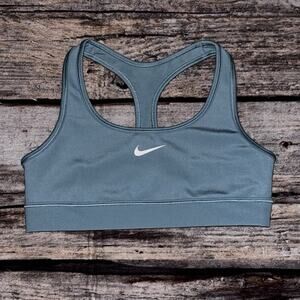 Nike Dri Fit Swoosh Blue Sports Bra Girls Size Small
